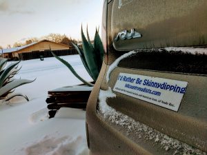 Snow bumper sticker